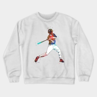 Boy Softball Player Crewneck Sweatshirt